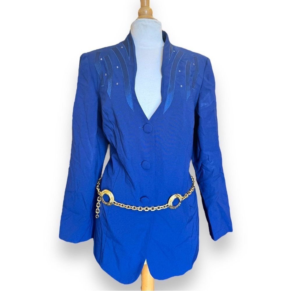 💙FAB 1980s VTG Blue Statement Blazer💙